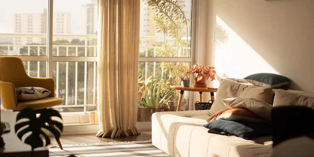 Séjour lumineux d'un appartement à louer